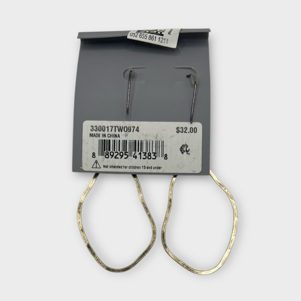 Robert Lee Morris Hammered Earrings - Picture 3 of 3